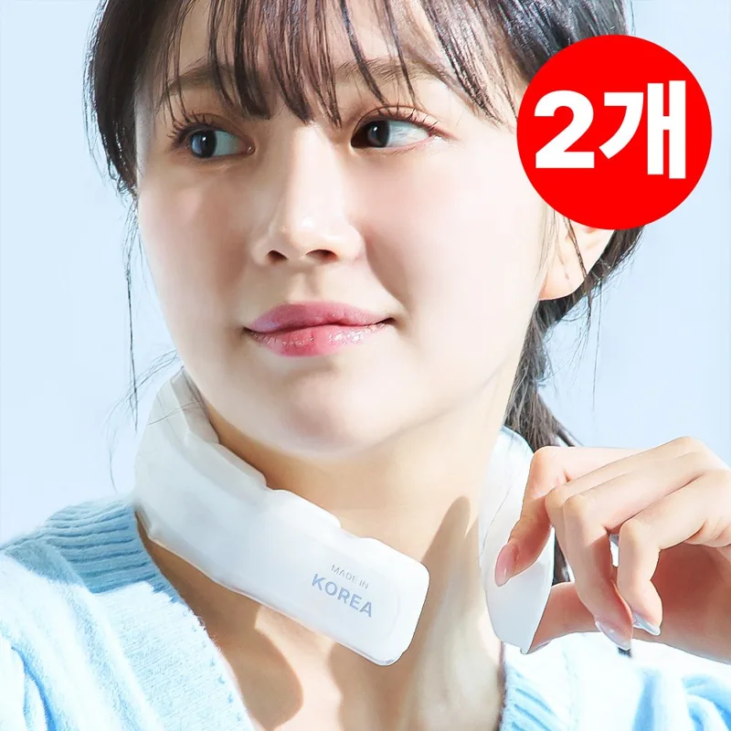 프리즈랩 넥쿨러 넥밴드 쿨스카프 아이스 스카프 18도, 화이트, 2개