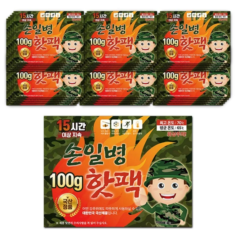 손일병 100g 군용 핫팩, 60개