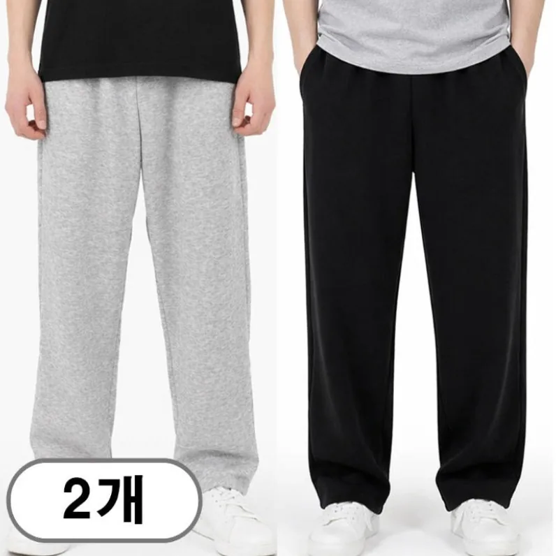 차쿠 1+1(2세트) 남여공용 트레이닝복팬츠 조거팬츠 일자 와이드 추리닝 슬랙스팬츠 작업바지 편의점바지 빅사이즈