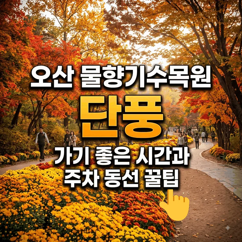 오산 물향기수목원 단풍 가기 좋은 시간과 주차 동선 꿀팁