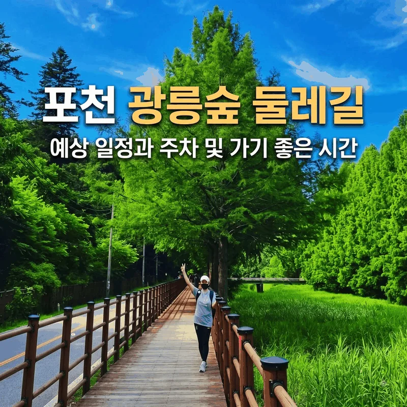 포천 광릉숲 둘레길 예상 일정과 주차 및 가기 좋은 시간