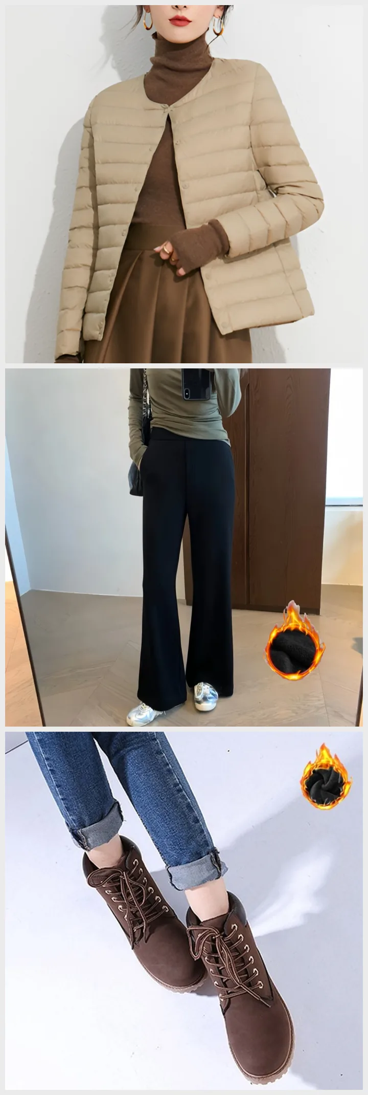 체감 -5~-1도 한파 여자 코디, 숏패딩·기모 팬츠·방한 워커