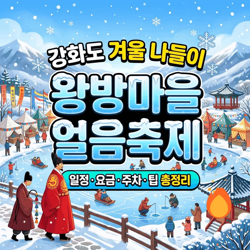 왕방마을얼음축제 강화도 겨울 나들이 일정 요금 주차 팁 총정리